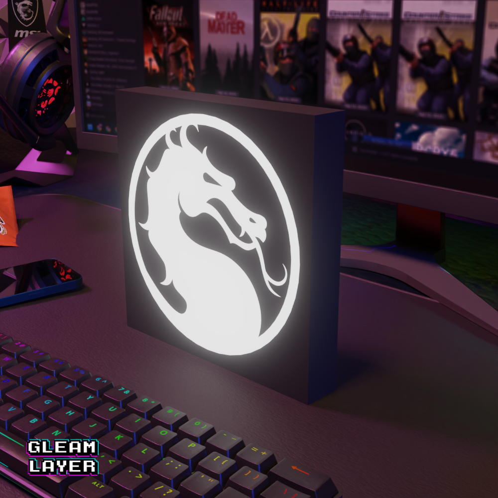 Mortal Kombat Led Gaming Light Sign