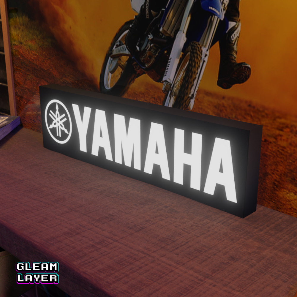 Yamaha Motorcycles Logo Led RGB Light Sign