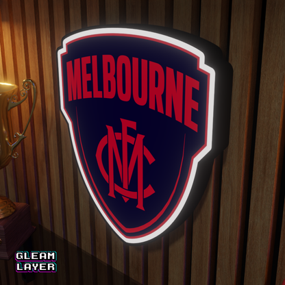 Melbourne Demons AFL Logo LED RGB Wall Display Light Sign