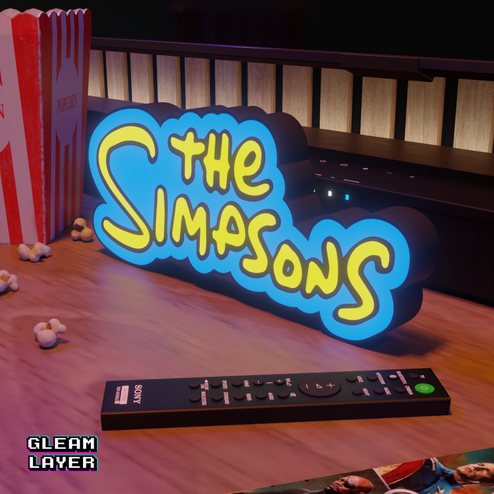 The Simpsons Led Lightbox Rgb Light Sign