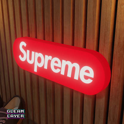 Supreme Led RGB Light Wall Sign
