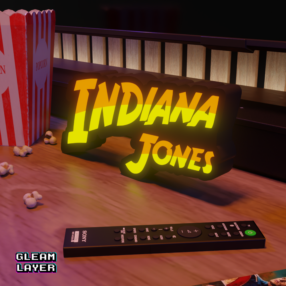 Indiana Jones Movie Led Light Sign