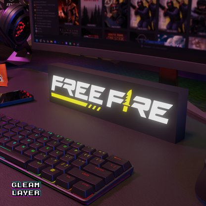 Garena Free Fire Led Gaming Light RGB Sign