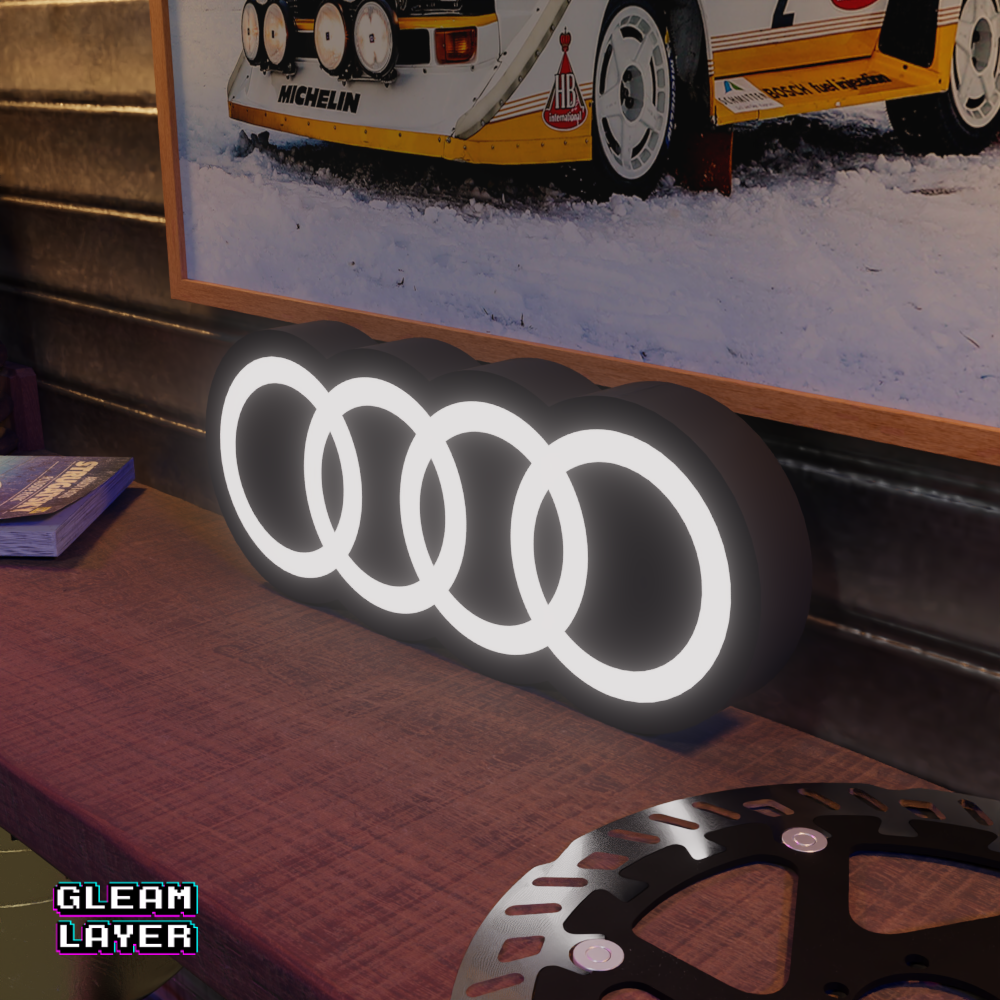 Audi Logo Led Lightbox Rgb Light Sign