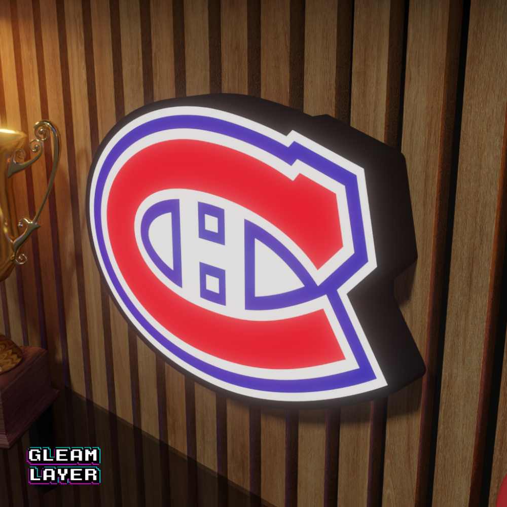 Montréal Canadiens Led Light Box NHL Sports Bar Light Display Wall Sign
