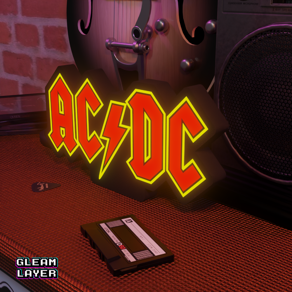ACDC Rock Band Led RGB Light Sign