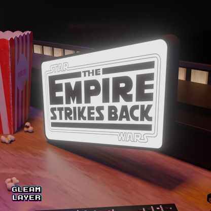 Star Wars The Empire Strikes Back Movie Led Light Sign