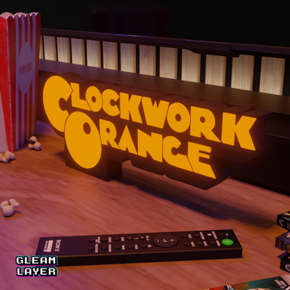 Clockwork Orange Movie Led Lightbox RGB Light Sign