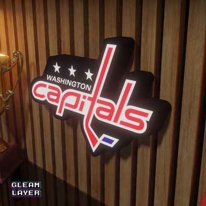 Washington Capitals Led Light Box NHL Sports Bar Light Display Wall Sign