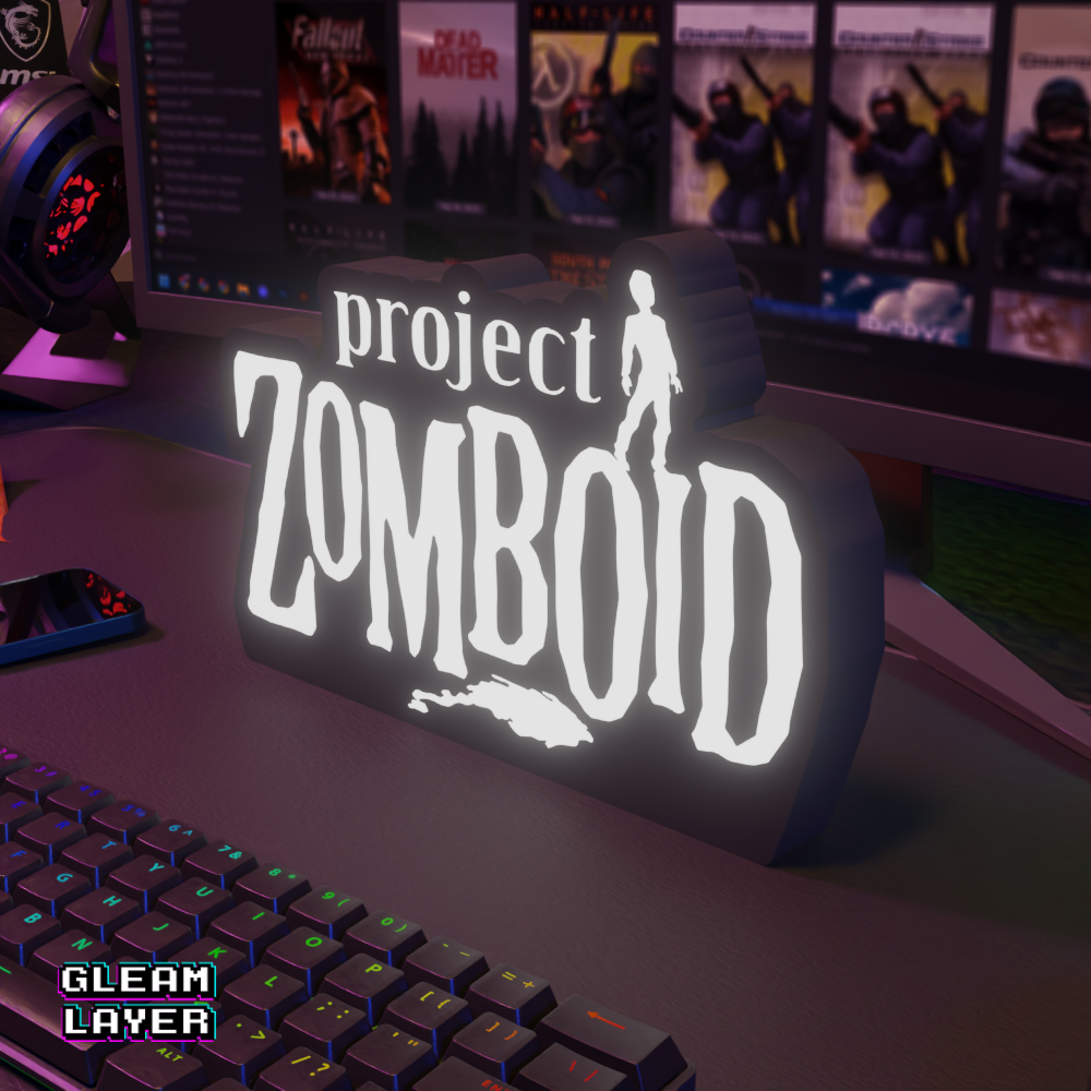 Project Zomboid Led Gaming Lightbox Rgb Light Sign