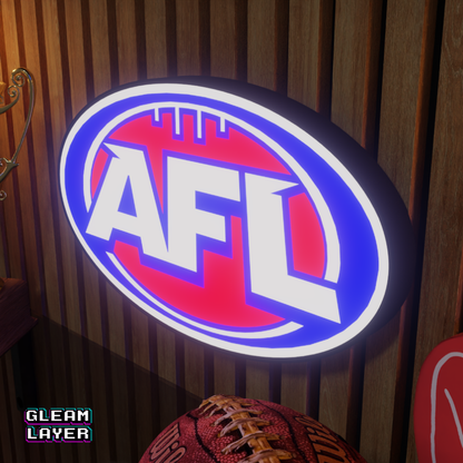 AFL Australian Football League Logo LED RGB Wall Display Light Sign