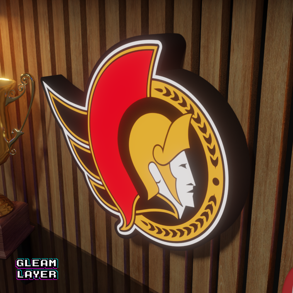 Ottawa Senators Led Light Box NHL Sports Bar Light Display Wall Sign
