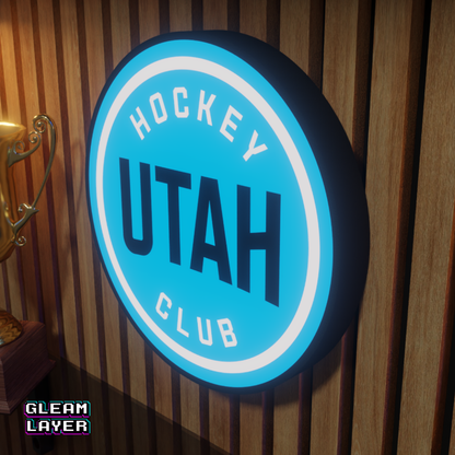 Utah Hockey Club Led Light Box NHL Sports Bar Light Display Wall Sign