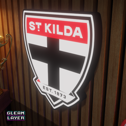 St Kilda Saints AFL Logo LED RGB Wall Display Light Sign