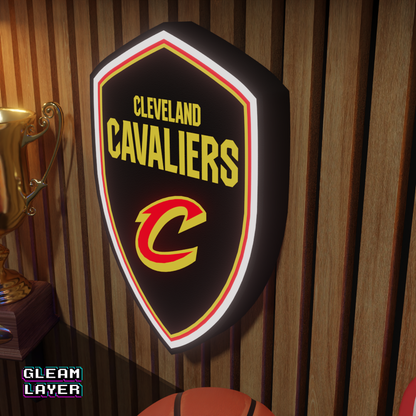 Cleveland Cavaliers Led Light Box NBA Sports Bar Light Display Wall Sign