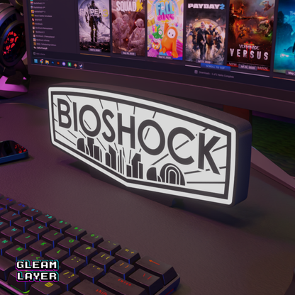 Bioshock Gaming Lightbox Led Light Sign