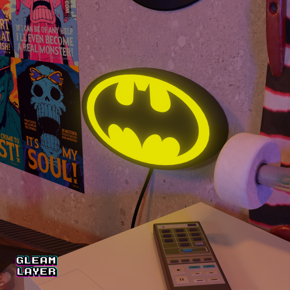 Batman Led Retro Wall Lightbox RGB Light Sign