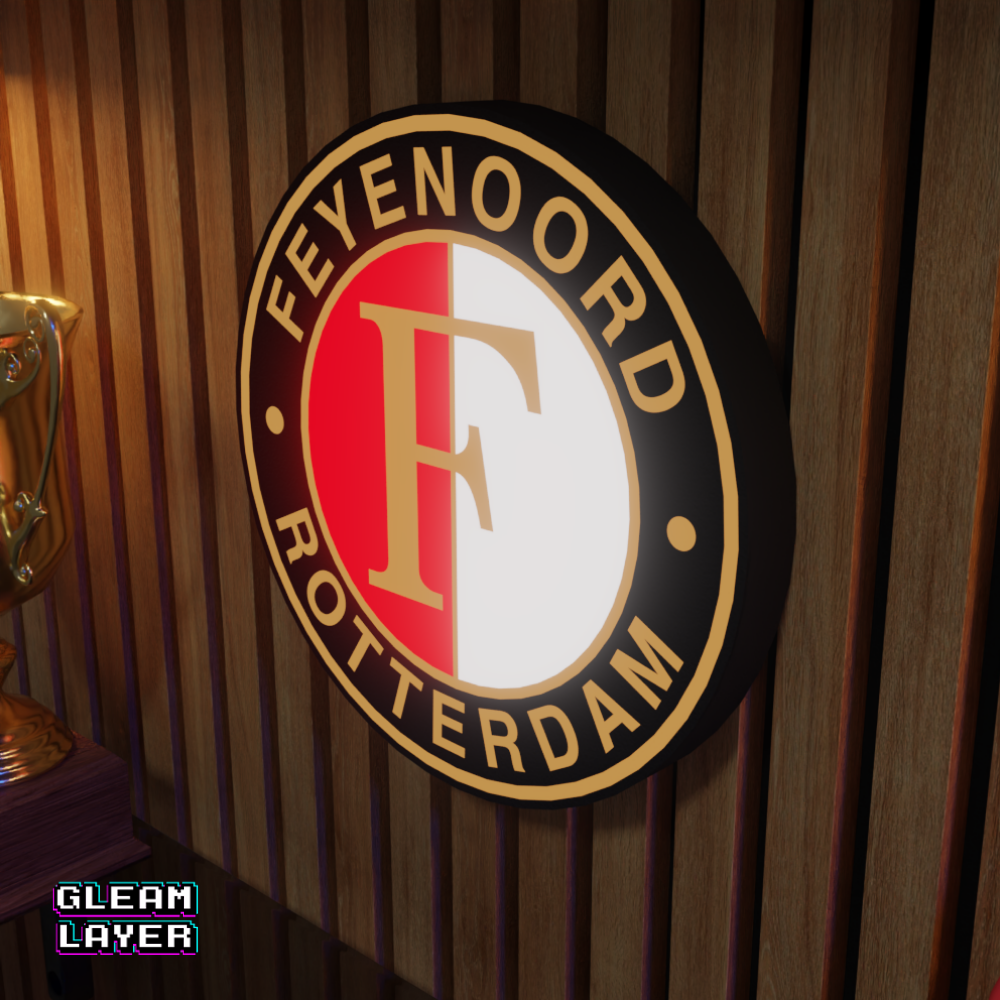 Feyenoord Rotterdam Logo Led RGB Wall Display Light Sign