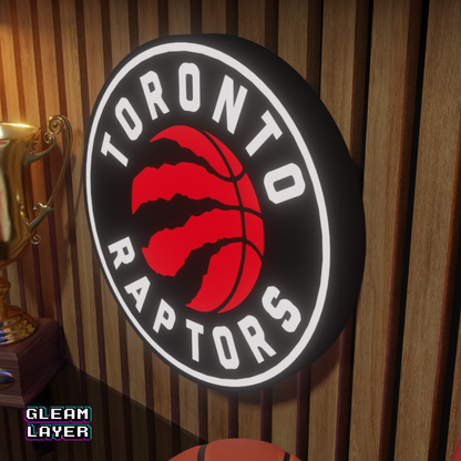 Toronto Raptors Led Light Box NBA Sports Bar Light Display Wall Sign