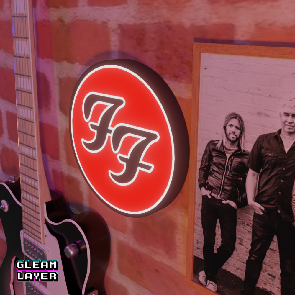 Foo Fighters Led RGB Light Wall Sign