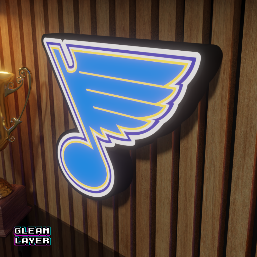 St. Louis Blues Led Light Box NHL Sports Bar Light Display Wall Sign