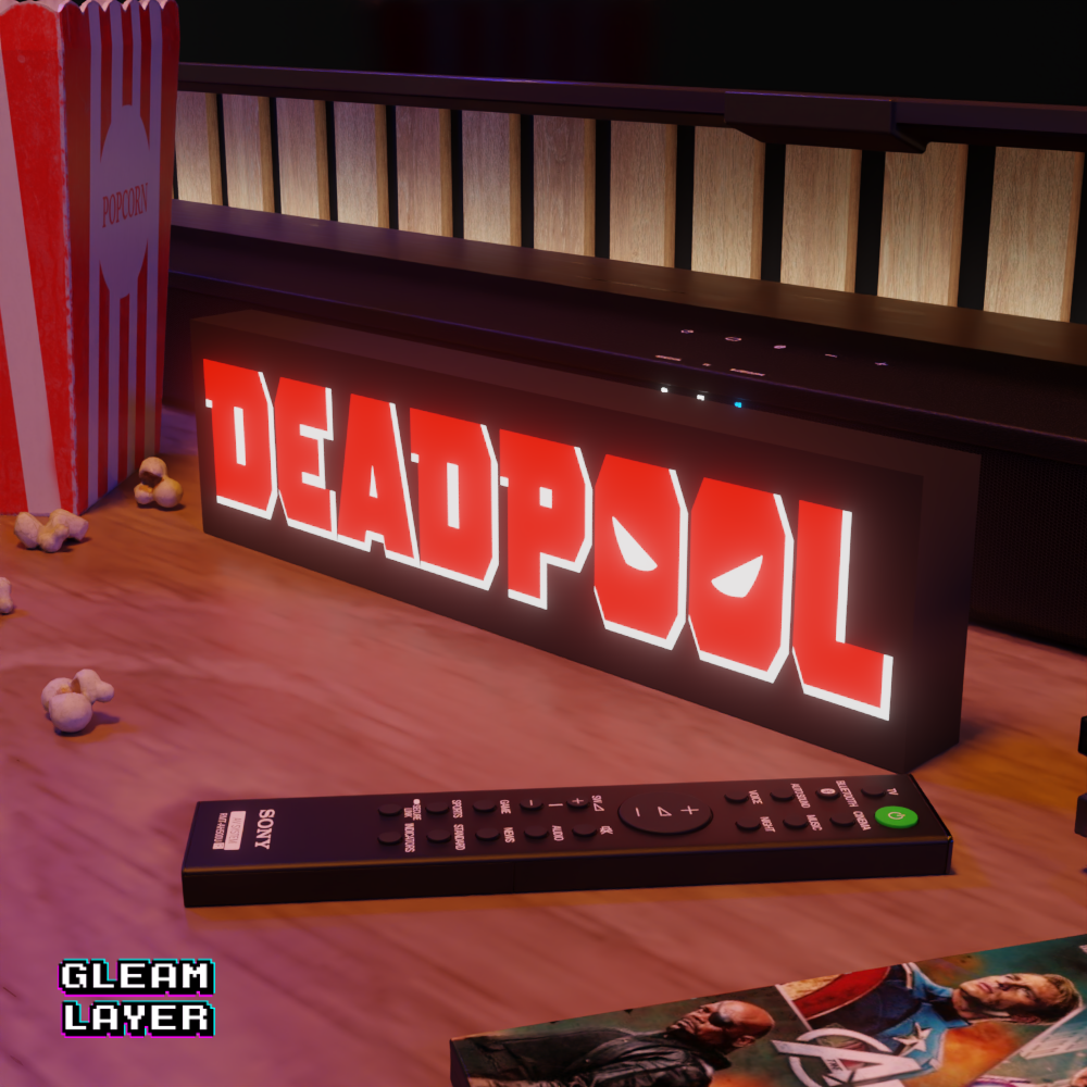 Deadpool Movie Led Light Sign
