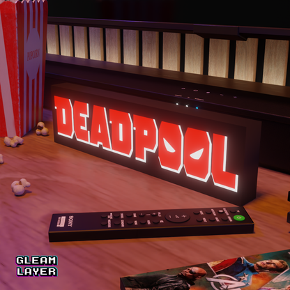 Deadpool Movie Led Light Sign