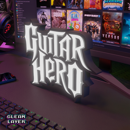 Guitar Hero Led Gaming Light Sign