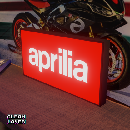 Aprilia Motorcycles Logo Led RGB Light Sign