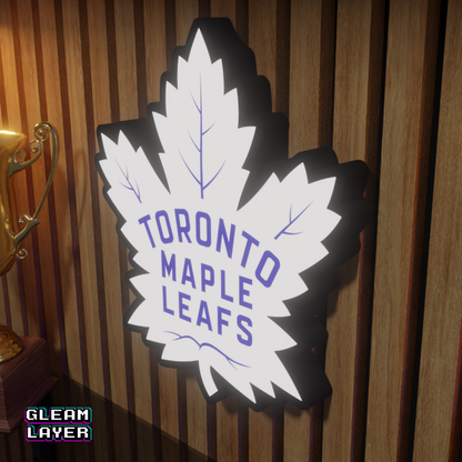 Toronto Maple Leafs Led Light Box NHL Sports Bar Light Display Wall Sign