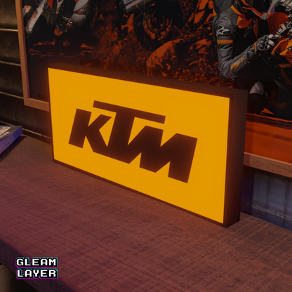 KTM Motorcycles Logo Led RGB Light Sign