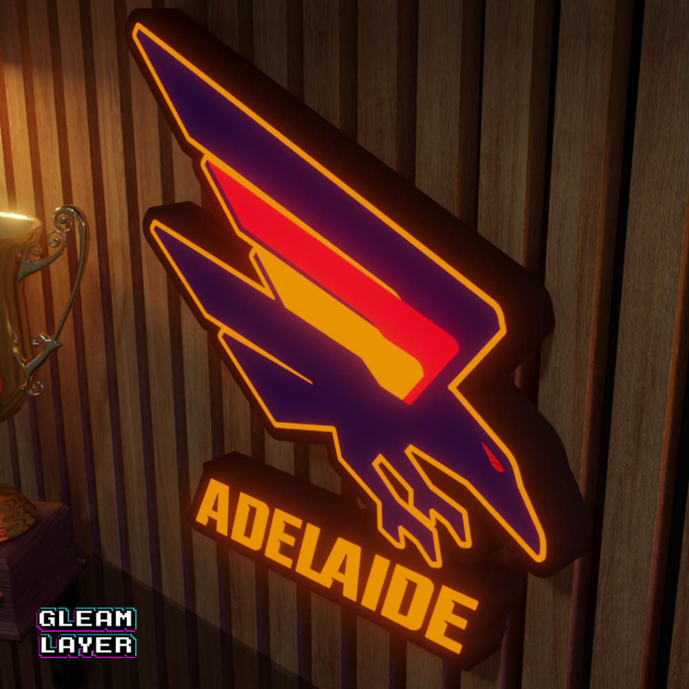 Adelaide Crows AFL Logo LED RGB Wall Display Light Sign