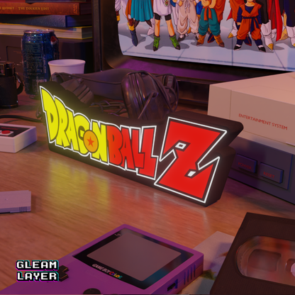 Dragon Ball Z Anime Logo Led Light Sign