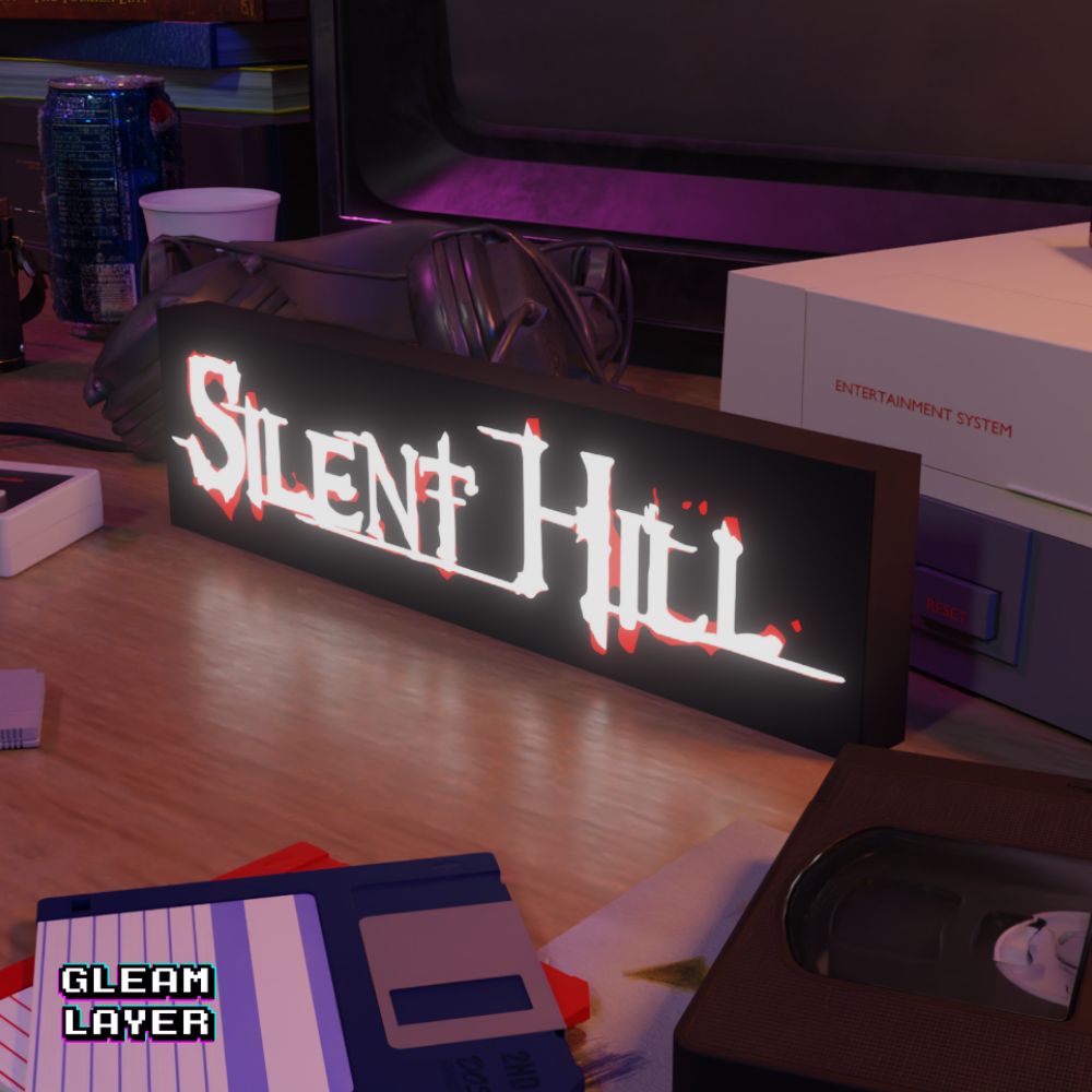 Silent Hill Classic Led Retro Logo Gaming Light Sign