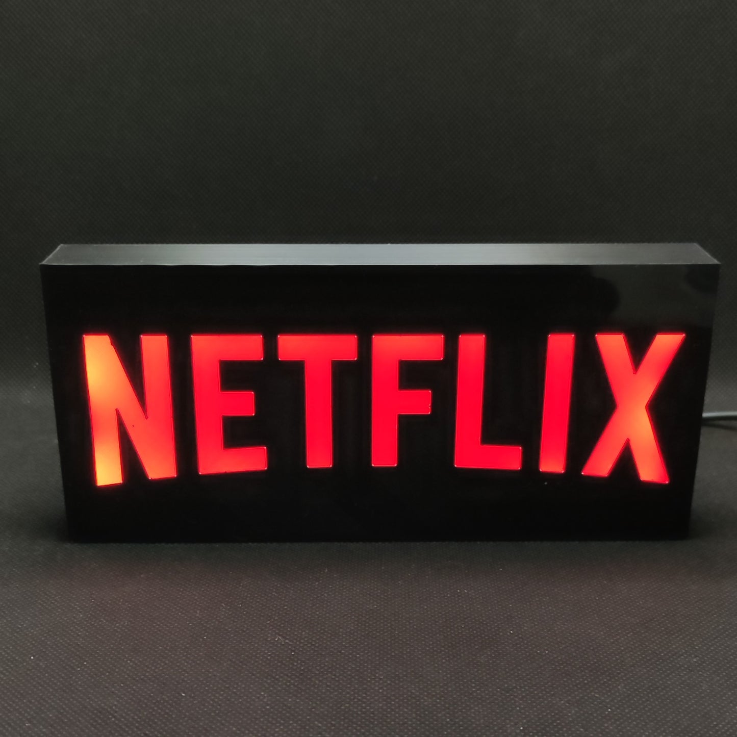 Letreiro de caixa de luz LED Netflix