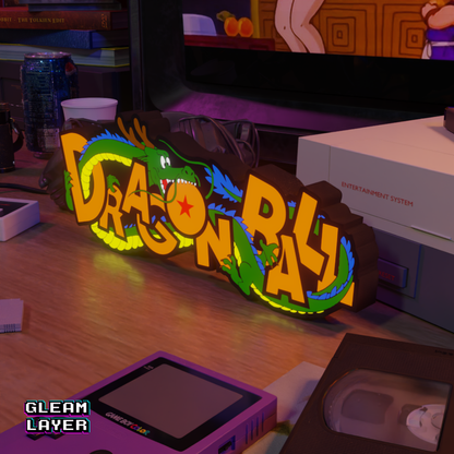 Dragon Ball Shenron Dragon Anime Logo Led Light Sign