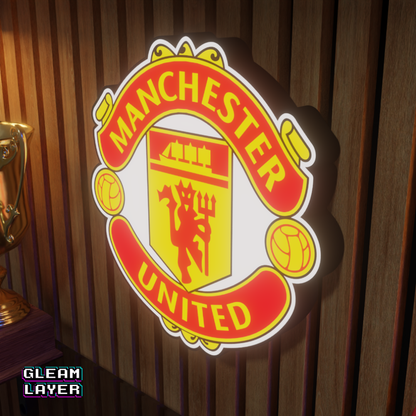 Manchester United FC Logo Led RGB Wall Display Light Sign