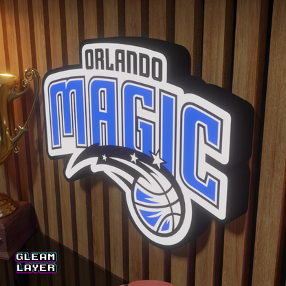 Orlando Magic Led Light Box NBA Sports Bar Light Display Wall Sign