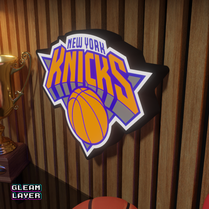 New York Knicks Led Light Box NBA Sports Bar Light Display Wall Sign