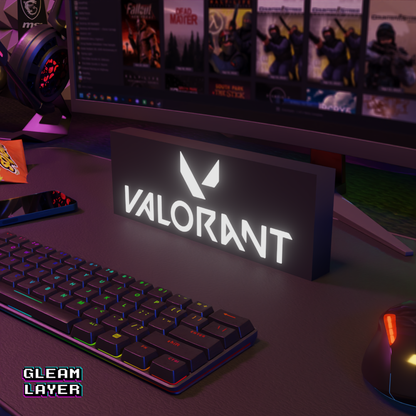 Valorant Led Gaming RGB Light Sign