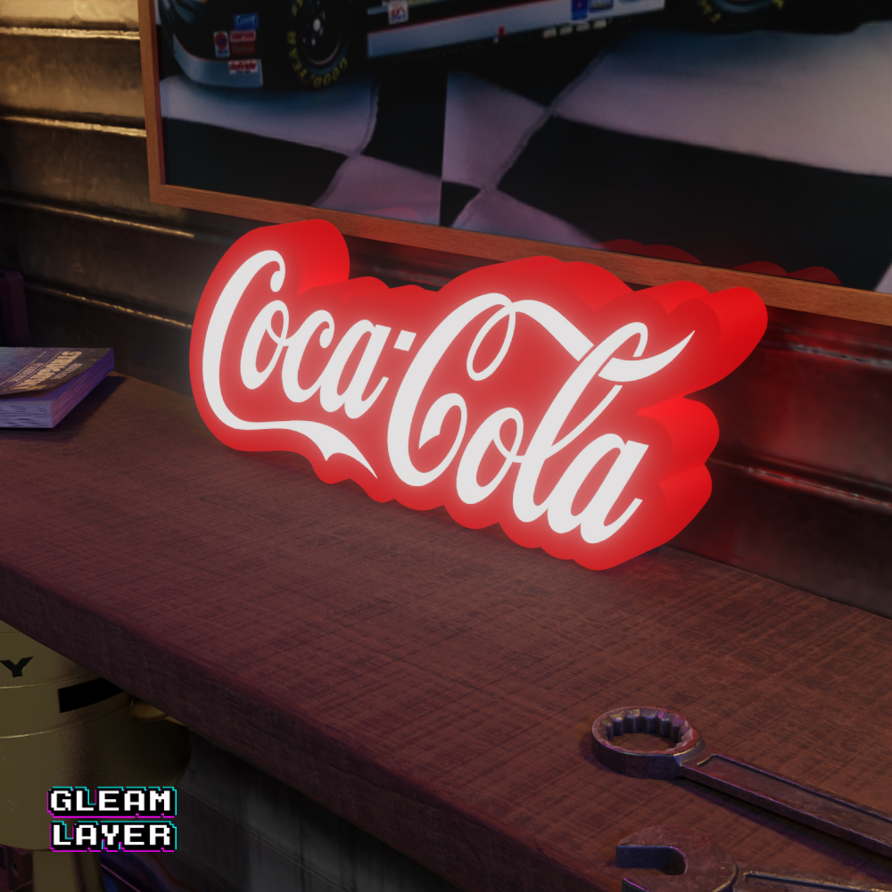 Coca-Cola Red LED Light RGB Sign Lightbox