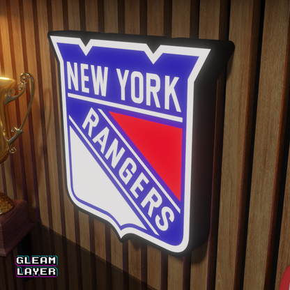 New York Rangers Led Light Box NHL Sports Bar Light Display Wall Sign