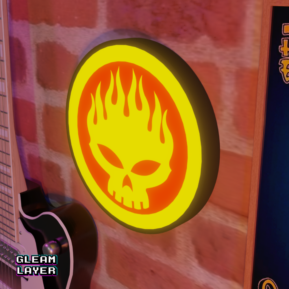 The Offspring Conspiracy of One Skull Band Led RGB Light Sign
