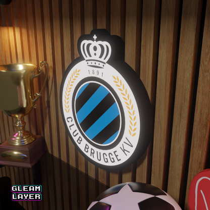 Club Brugge KV Logo Led RGB Wall Display Light Sign