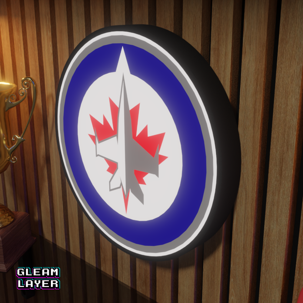 Winnipeg Jets Led Light Box NHL Sports Bar Light Display Wall Sign
