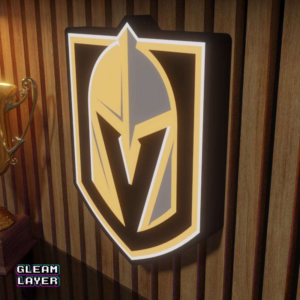 Vegas Golden Knights Led Light Box NHL Sports Bar Light Display Wall Sign