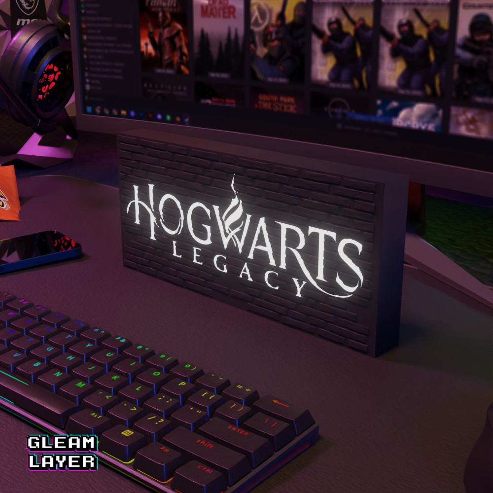 Hogwarts Legacy Led Gaming Light Rgb Sign