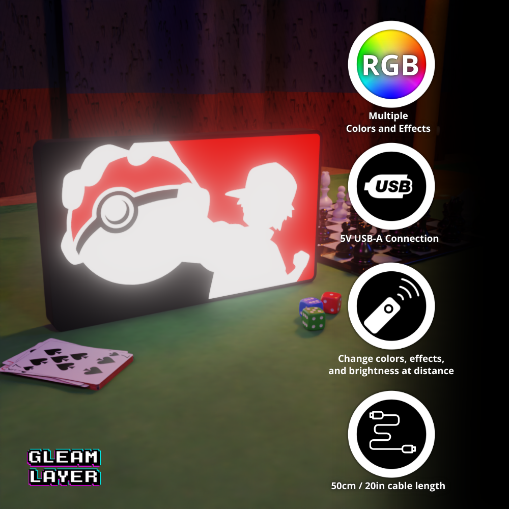 Play! Pokemon Led Light RGB Sign