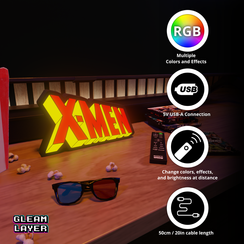X-Men Led Light Sign