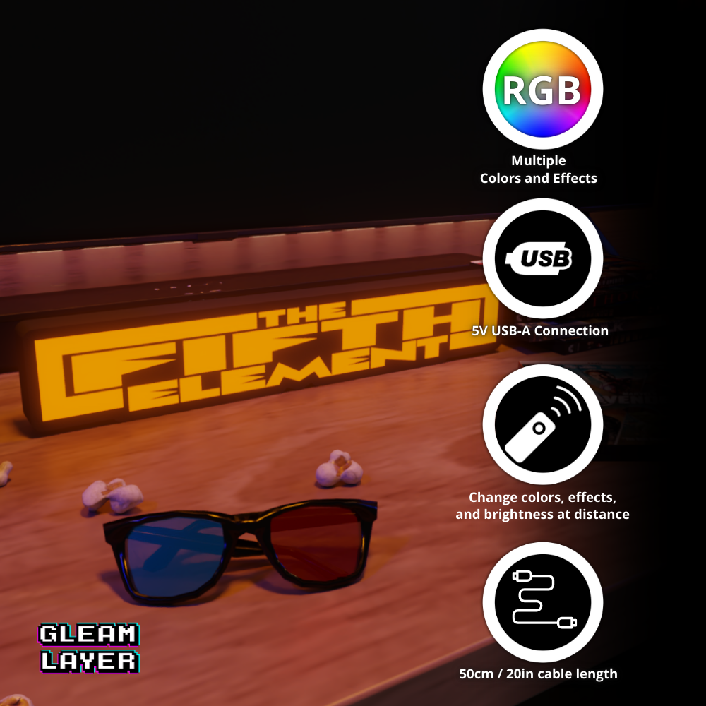Fifth Element Movie Led RGB Light Sign